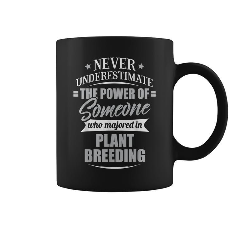 Plant Breeding For & Never Underestimate Coffee Mug
