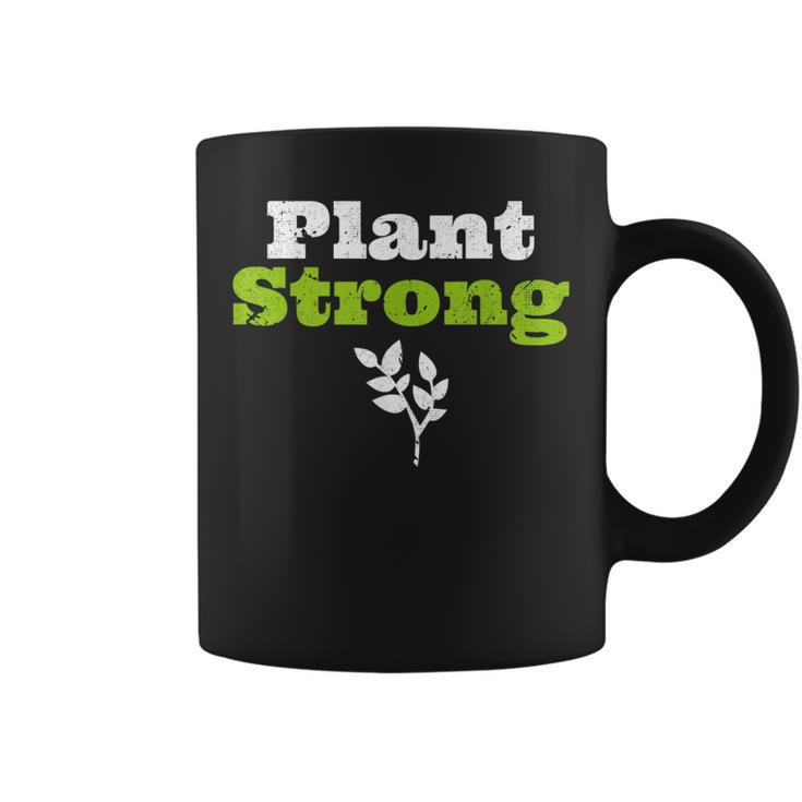 Plant Strong Based Vegan Af Message Fitness ThemedCoffee Mug