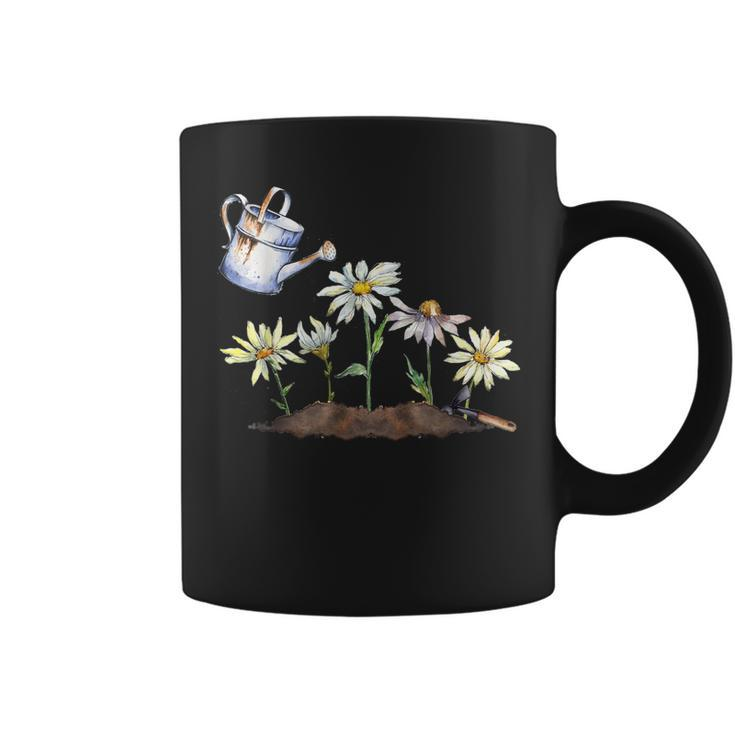 Plants Graphic Flower Motif Botanical Gardening Coffee Mug