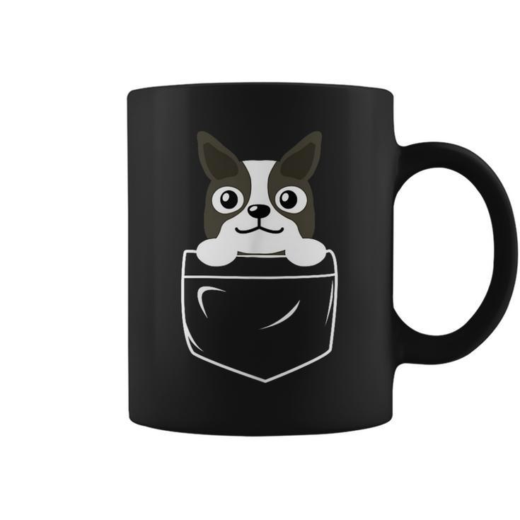 Pocket Boston Terrier  Coffee Mug