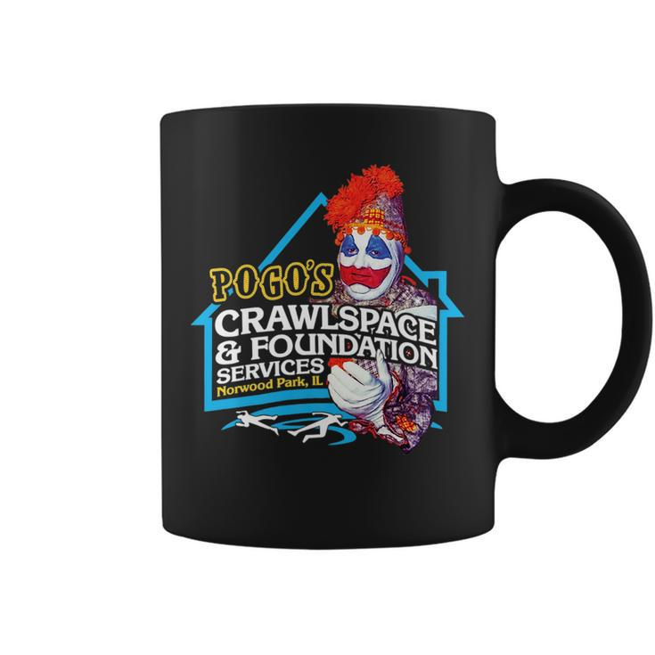 Pogos Crawlspace & Foundation - Scary Serial Killer Clown   Coffee Mug