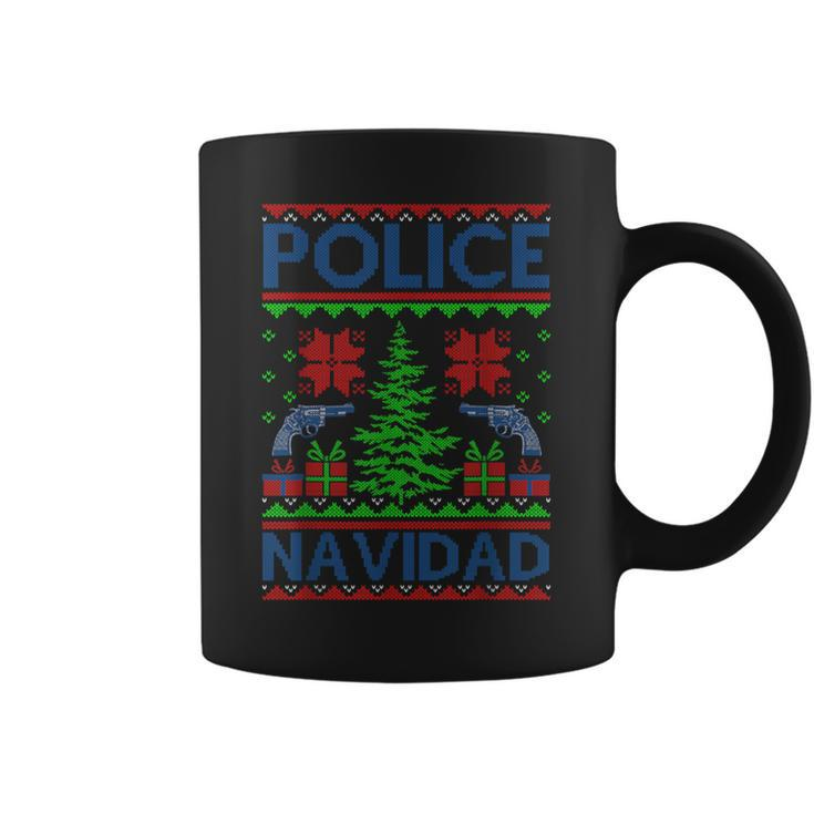 Police Navidad Ugly Christmas Sweater Coffee Mug
