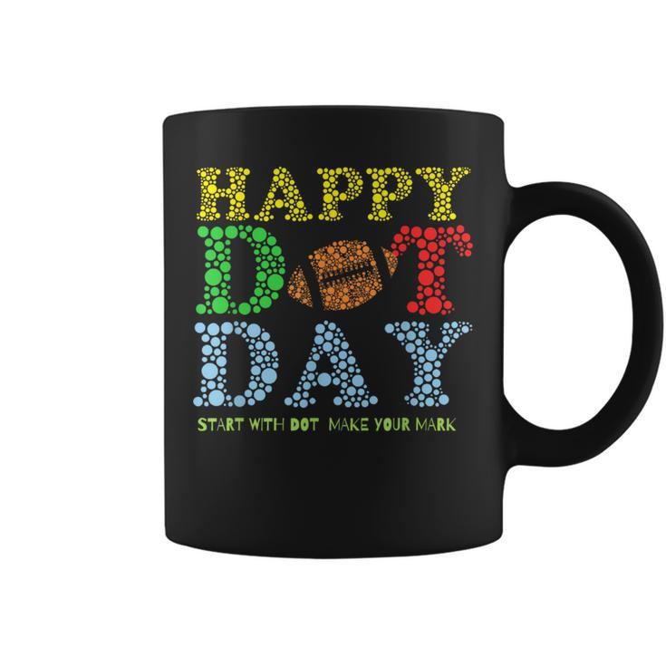 Polka Dot Football Lover Player Happy International Dot Day Coffee Mug