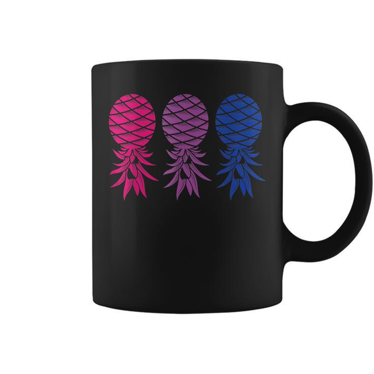 Polyamory And Upside Down Pineapple Bisexual Lgbt  Coffee Mug