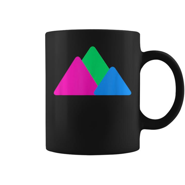 Polysexual Pride Mountains Lgbtq Poly Flag Lgbtqia Gift  Coffee Mug