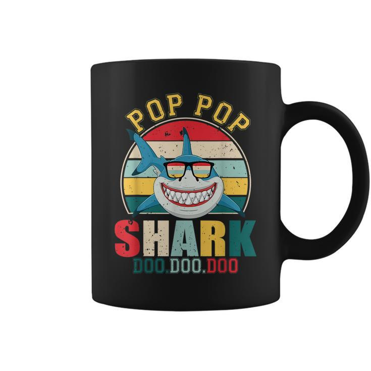 Pop Pop Shark  Fathers Day For Pop Pop Coffee Mug