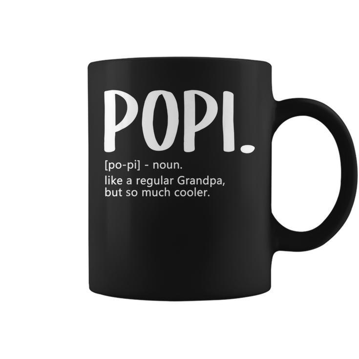 Popi  For Men Fathers Day Idea Regular Grandpa Popi  Coffee Mug