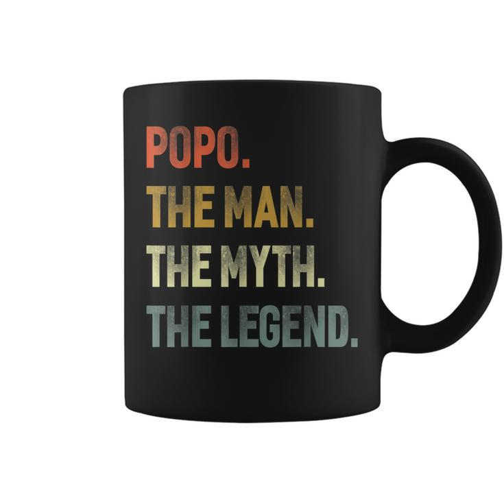 Popo The Man The Myth The Legend Grandpa Father Day Gift Coffee Mug