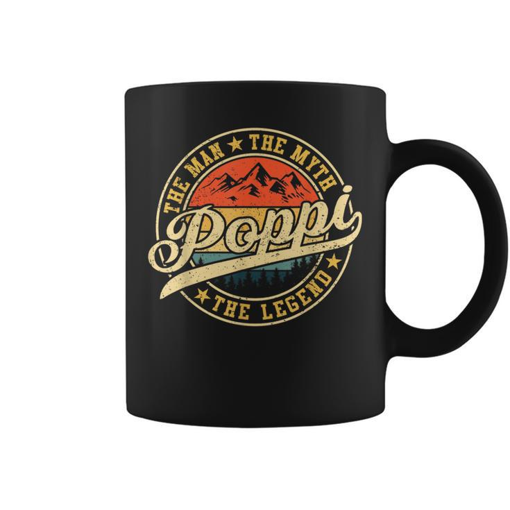 Poppi The Man The Myth The Legend  Funny Fathers Day  Coffee Mug