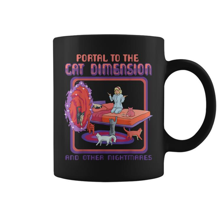 Portal To The Cat Dimension Funny Cat Kitten Lover Men Women  Coffee Mug