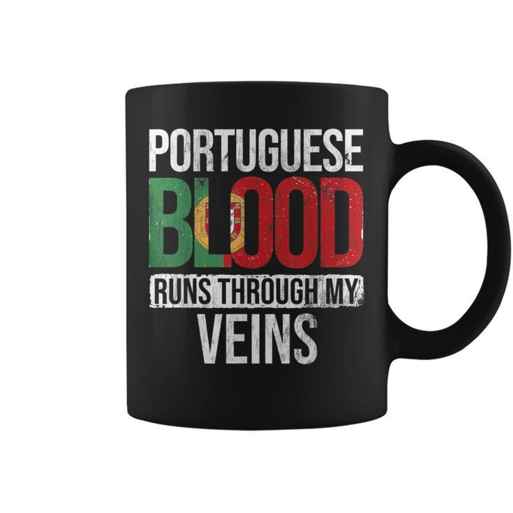 Portuguese Blood Runs Through My Veins Portugal Portuguese Coffee Mug