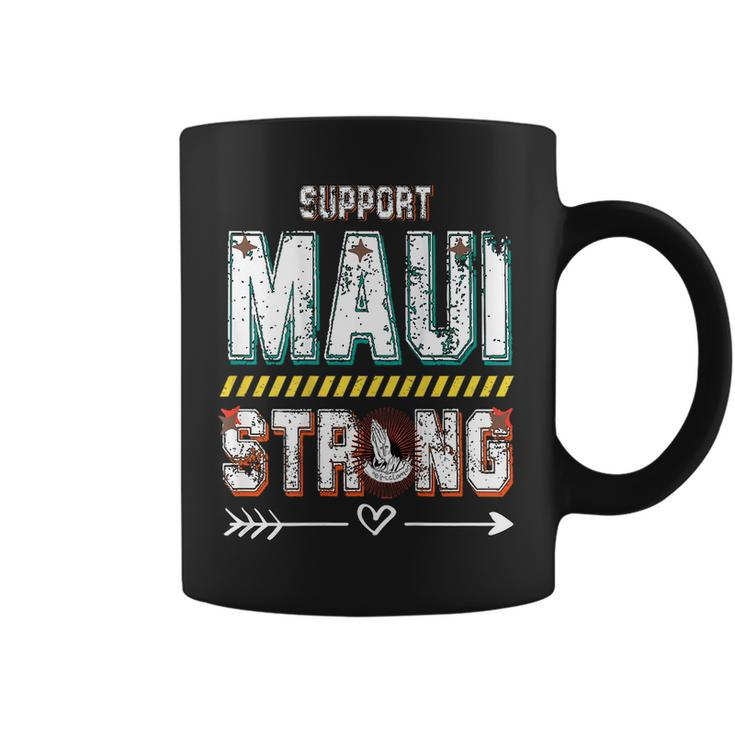 Pray For Maui Hawaii Strong On Back Coffee Mug