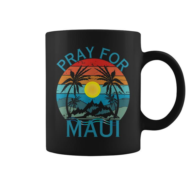 Pray For Maui Hawaii Wildflower Support Men Women Coffee Mug