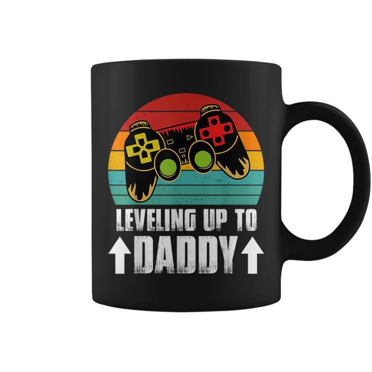 Pregnancy Announcement For Gamer Dad Leveling Up To Dad  Coffee Mug