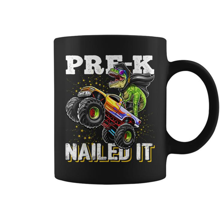 Prek Nailed It Dinosaur Monster Truck Graduation Cap Gift Coffee Mug