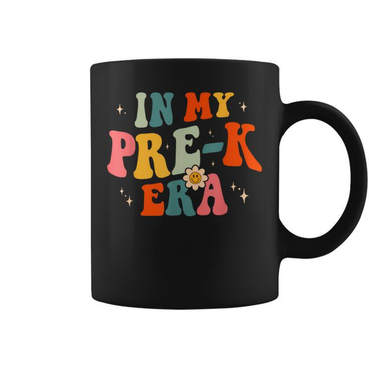 In My Prek Teacher Era Preschool Teacher Groovy Retro Coffee Mug