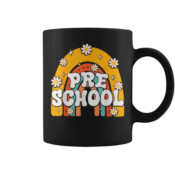 Preschool Rainbow First Day Back To School Teacher Kid  Coffee Mug