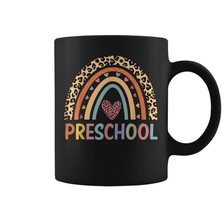 Preschool Rainbow Teacher Team Preschool Squad Girls Women  Coffee Mug