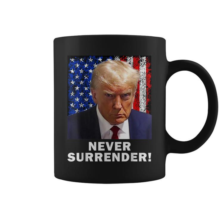 President Legend Trump 2024 -Shot Never Surrender Coffee Mug