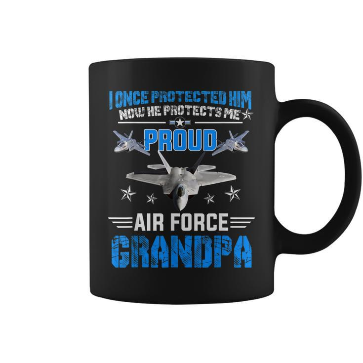 Pride Military Family Proud Grandpa Air Force Gift  Gift For Mens Coffee Mug