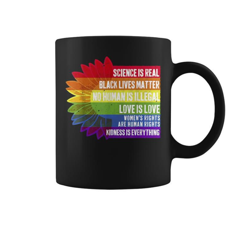 Pride Science Real Black Lives Matter Love Is Love Lgbtq  Coffee Mug