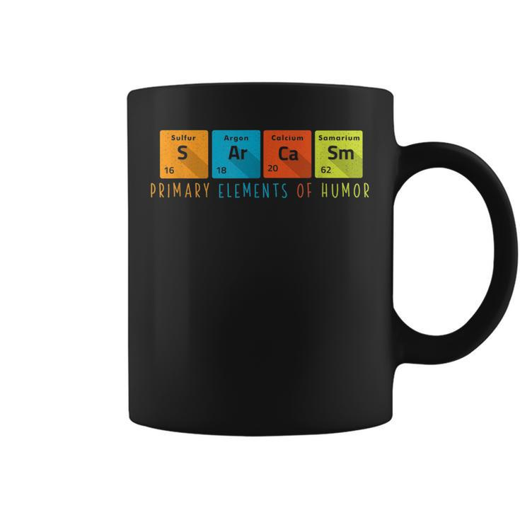 Primary Elements Of Humor - Funny Science Sarcasm  Coffee Mug