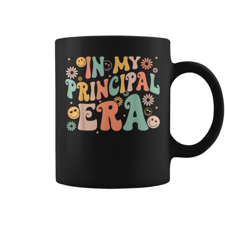 In My Principal Era Retro Vintage Groovy Principal Saying Coffee Mug