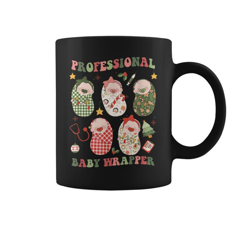 Professional Baby Wrapper Labor And Delivery Christmas Nurse Coffee Mug