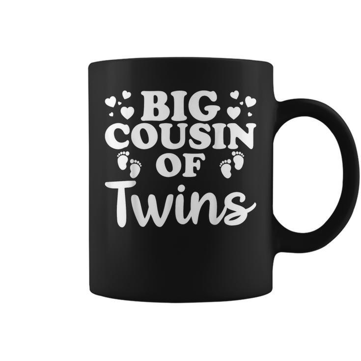 Promoted To Big Cousin Of Twins Baby Announcement Boys Girls Coffee Mug