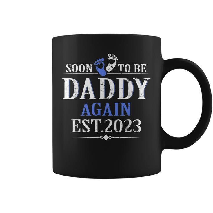Promoted To Daddy Again 2023 Soon To Be Dad Again  Coffee Mug