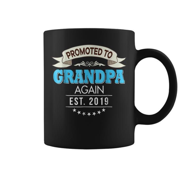 Promoted To Grandpa Again Est 2019  New Coffee Mug