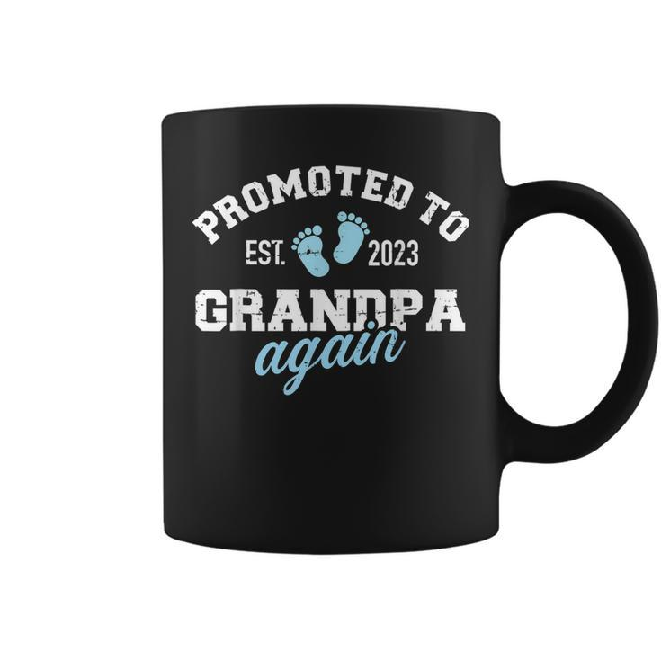 Promoted To Great Grandpa Again 2023 Great Grandfather To Be  Coffee Mug