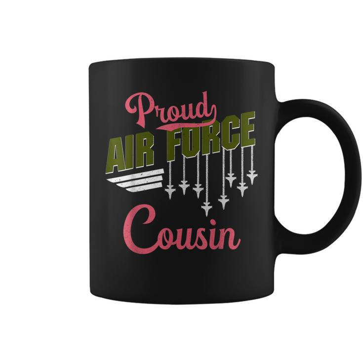 Proud Air Force Cousin Pride Military Family Gift  Coffee Mug