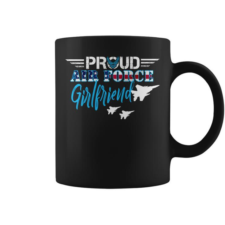 Proud Air Force Girlfriend Gift Us Military Veteran Day Coffee Mug