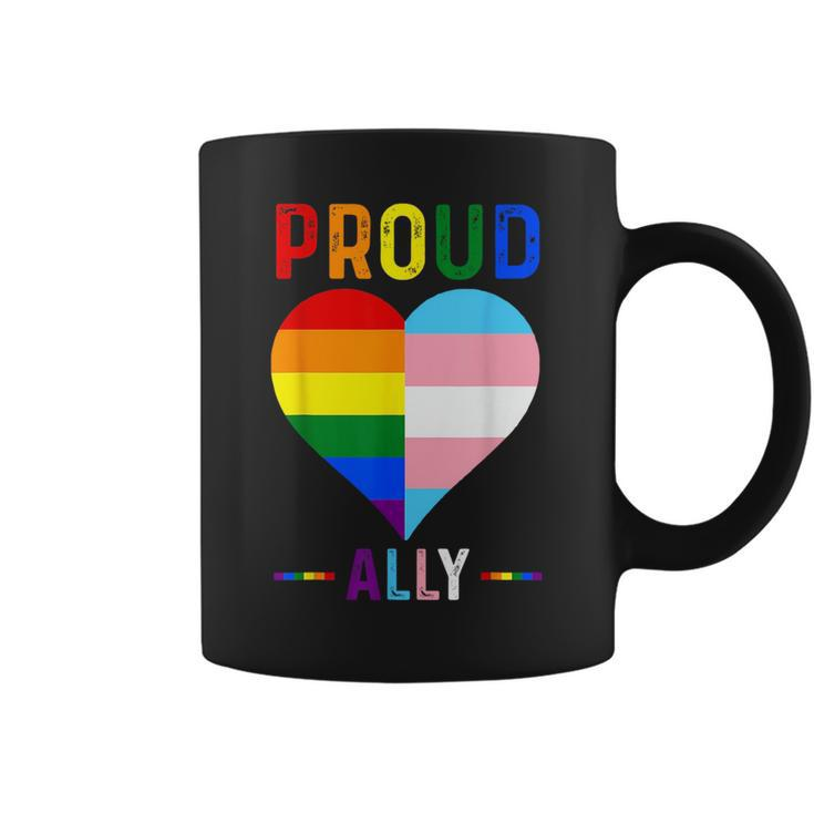 Proud Ally  Lgbtq Pride Month Lgbt Flag Proud Ally Coffee Mug