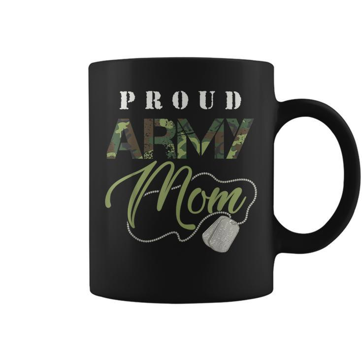 Proud Army Mom Cute Military Mama Usa Coffee Mug