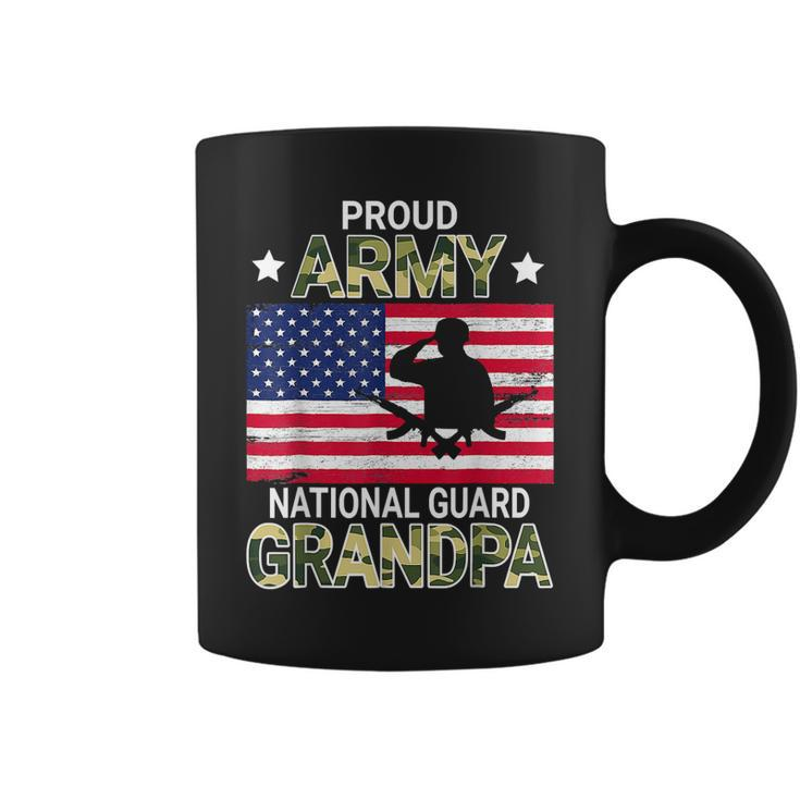Proud Army National Guard Grandpa American Father Daddy Papa  Coffee Mug
