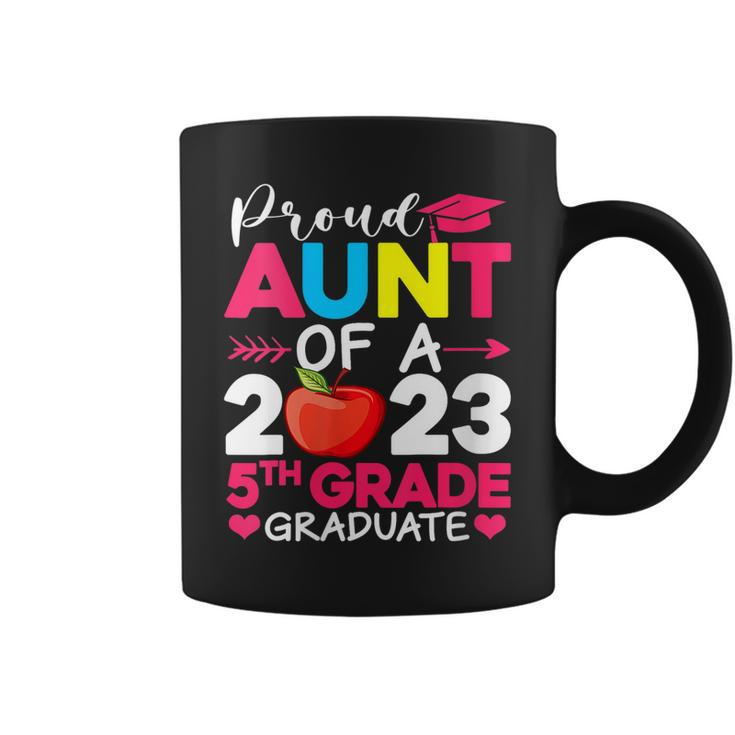 Proud Aunt Of 2023 5Th Grade Graduate Funny Graduation Coffee Mug