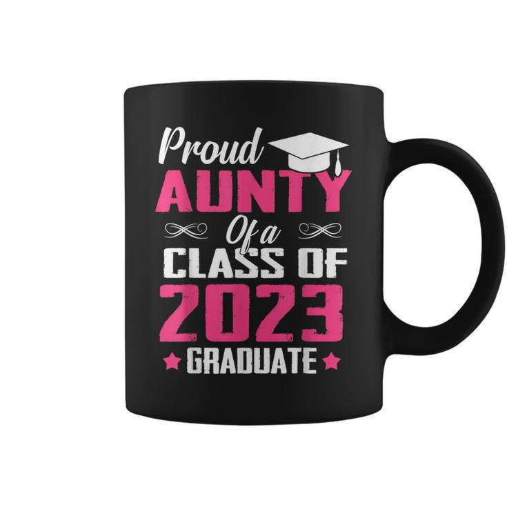 Proud Aunty Of A Class Of 2023 Graduate Funny Graduation  Coffee Mug