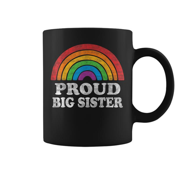 Proud Big Sister Lgbtq Rainbow Support Lgbt Gay Pride Month  Coffee Mug