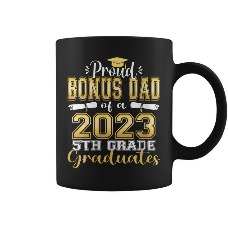 Proud Bonus Dad Of 5Th Grade Graduate 2023 Family Graduation Coffee Mug