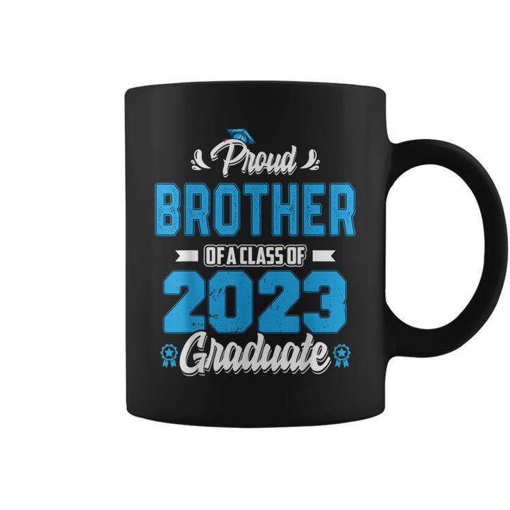 Proud Brother Of A Class Of 2023 Graduate Graduation Men  Coffee Mug