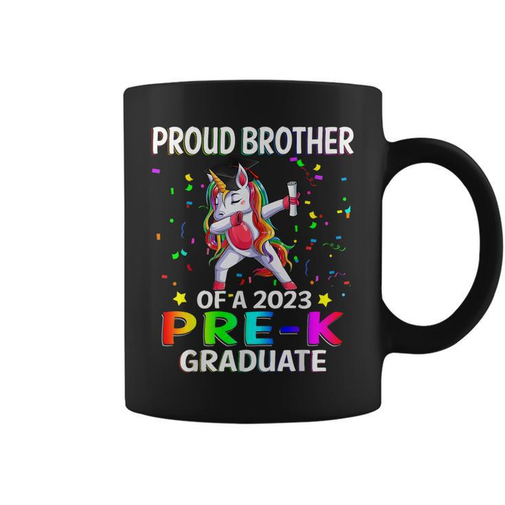 Proud Brother Of A Class Of 2023 Prek Graduate Unicorn Coffee Mug