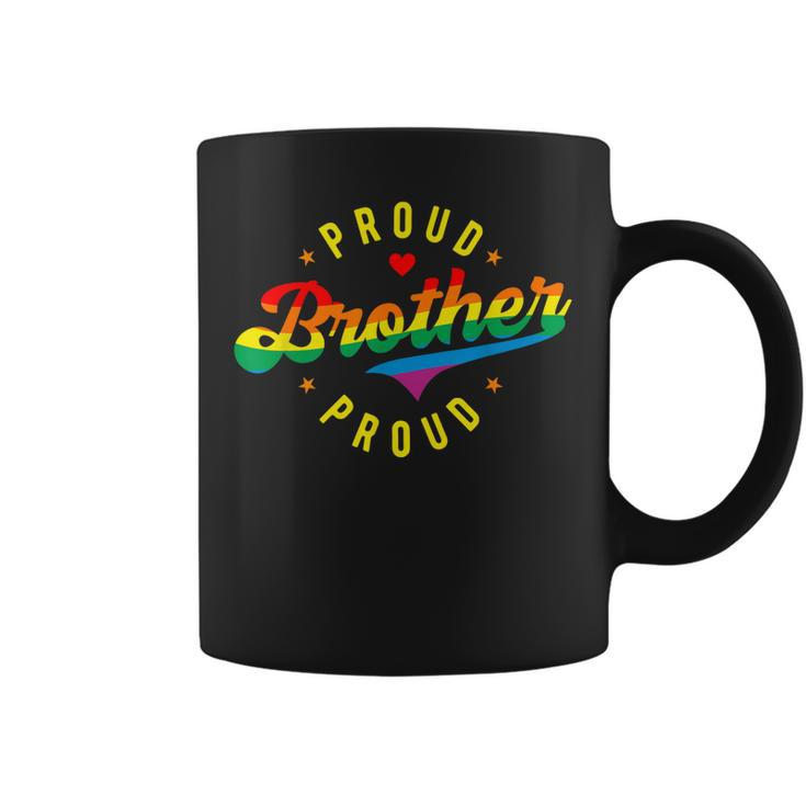 Proud Brother Pride Lgbt Rainbow Coffee Mug
