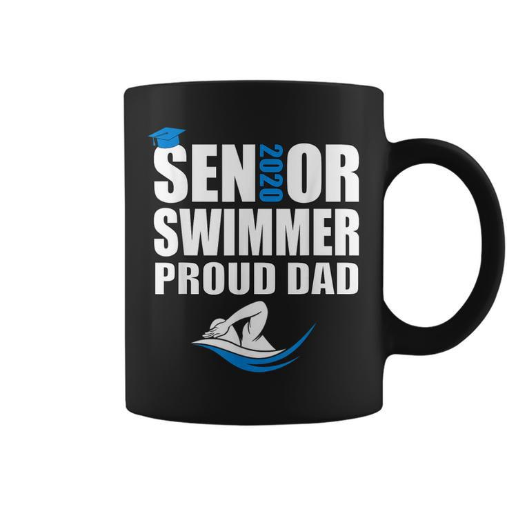 Proud Dad Senior Swimmer Class Of 2020 Swim Team Sport  Coffee Mug