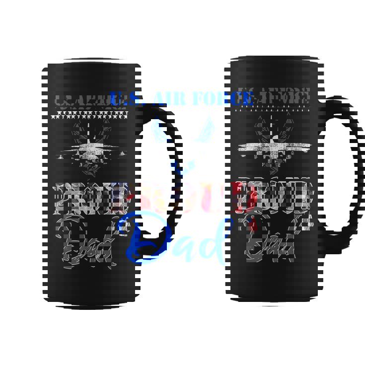 Proud Dad Us Air Force Stars Air Force Family Coffee Mug