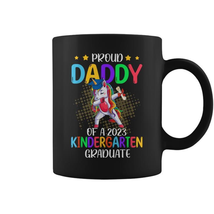 Proud Daddy Of A 2023 Kindergarten Graduate Unicorn Gift  Coffee Mug