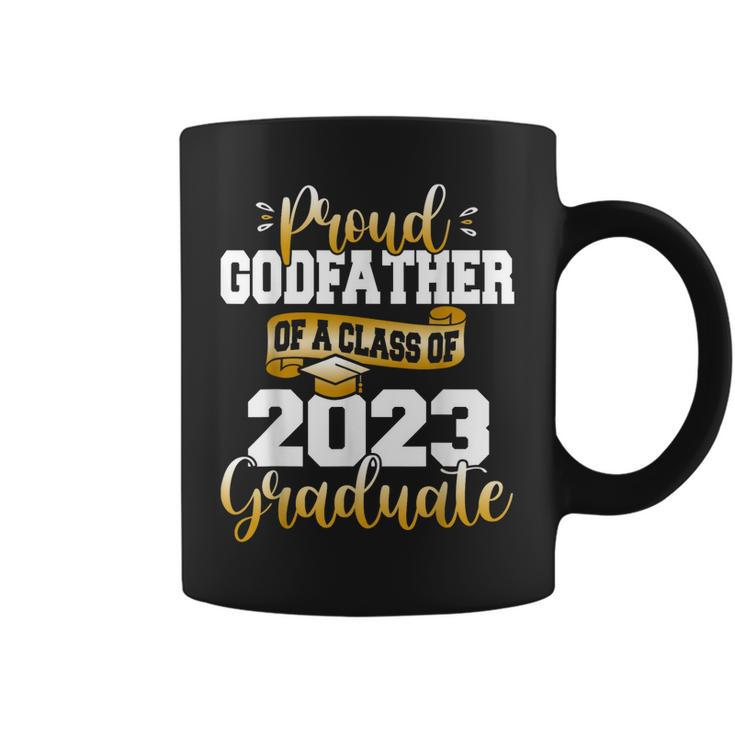 Proud Godfather Of A 2023 Graduate Funny Class Of 23 Senior Coffee Mug