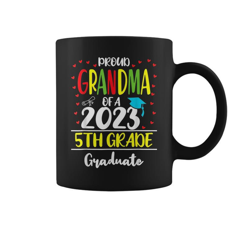 Proud Grandma Of A Class Of 2023 5Th Grade Graduation Gift  Coffee Mug
