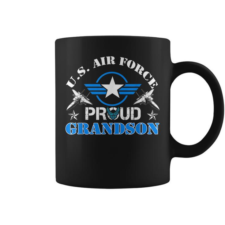 Proud Grandson Us Air Force  Usaf Veteran Gift  Coffee Mug